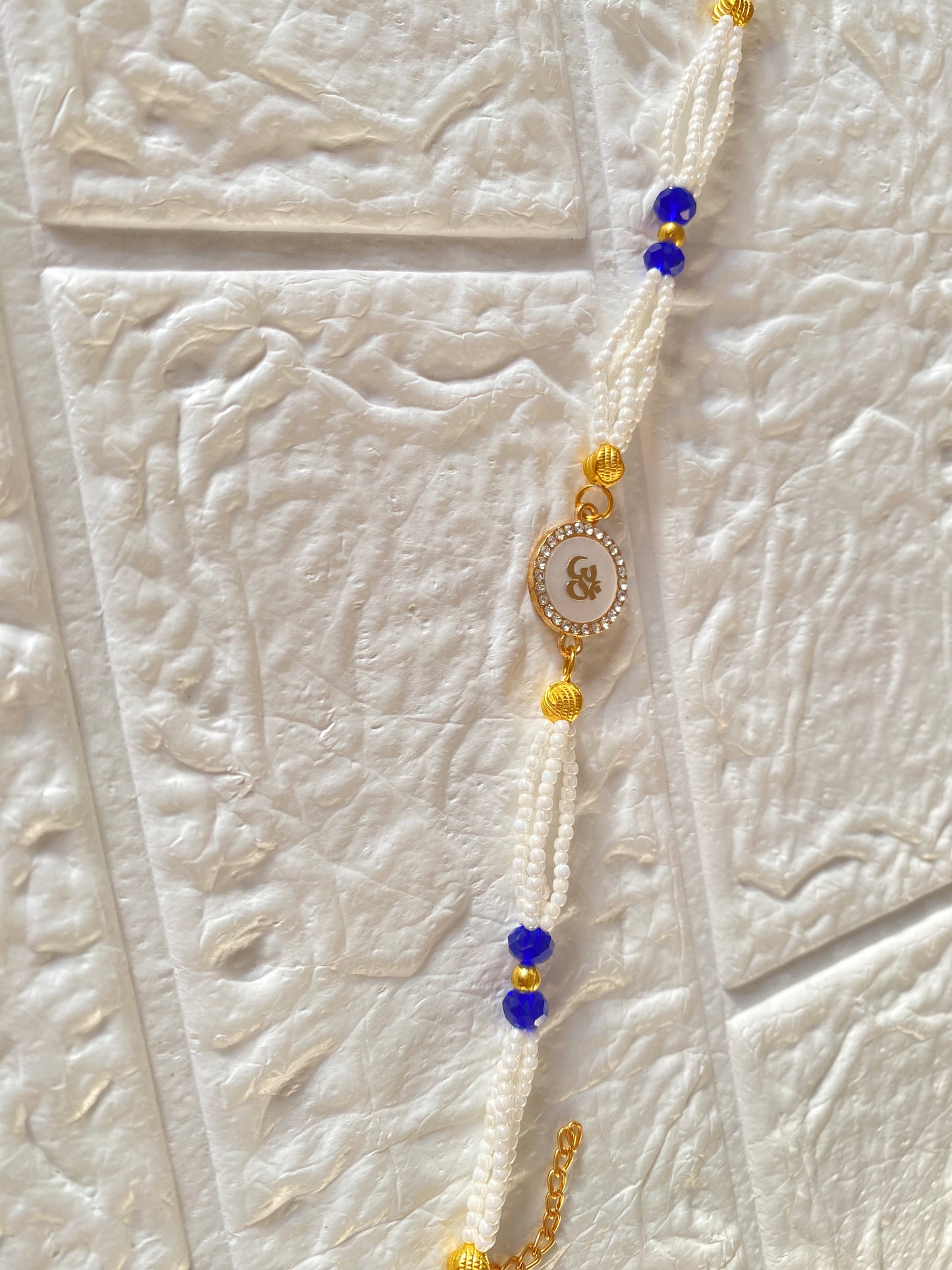 Beautiful beaded Handmade Rakhi
