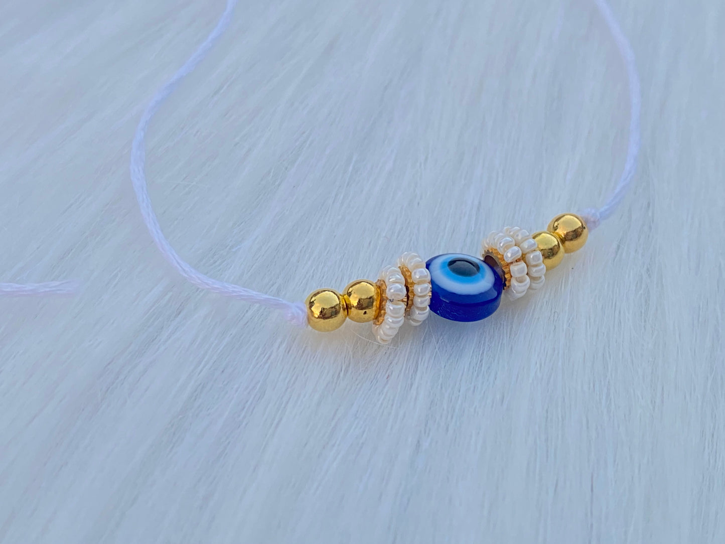 Simple Evil Eye Bead Rakhi (Pack of 5)