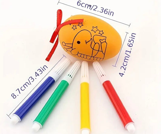 Colouring Egg with 4sets of random mini crayons