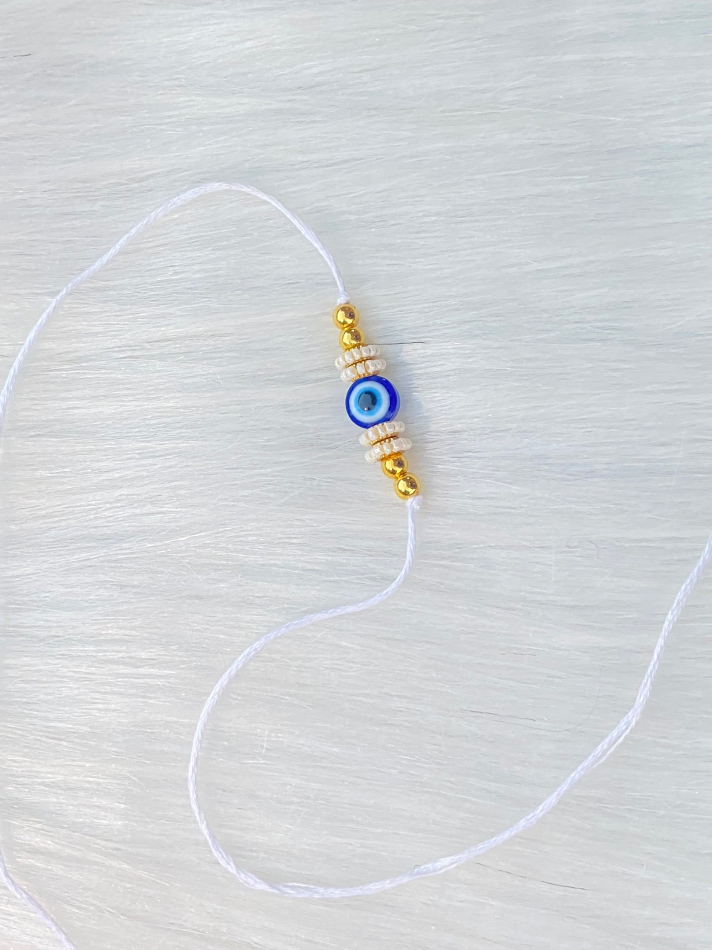 Simple Evil Eye Bead Rakhi (Pack of 5)