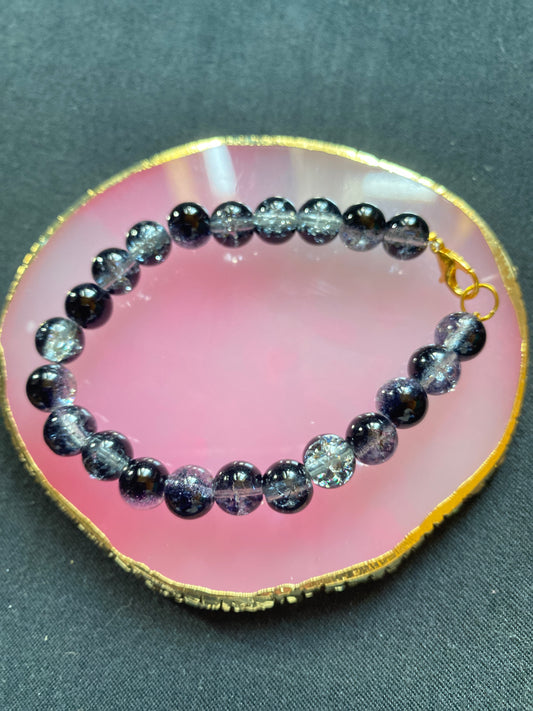 Black beads bracelet