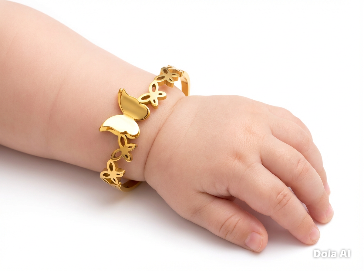 Butterfly Baby Bracelet (Stainless Steel)