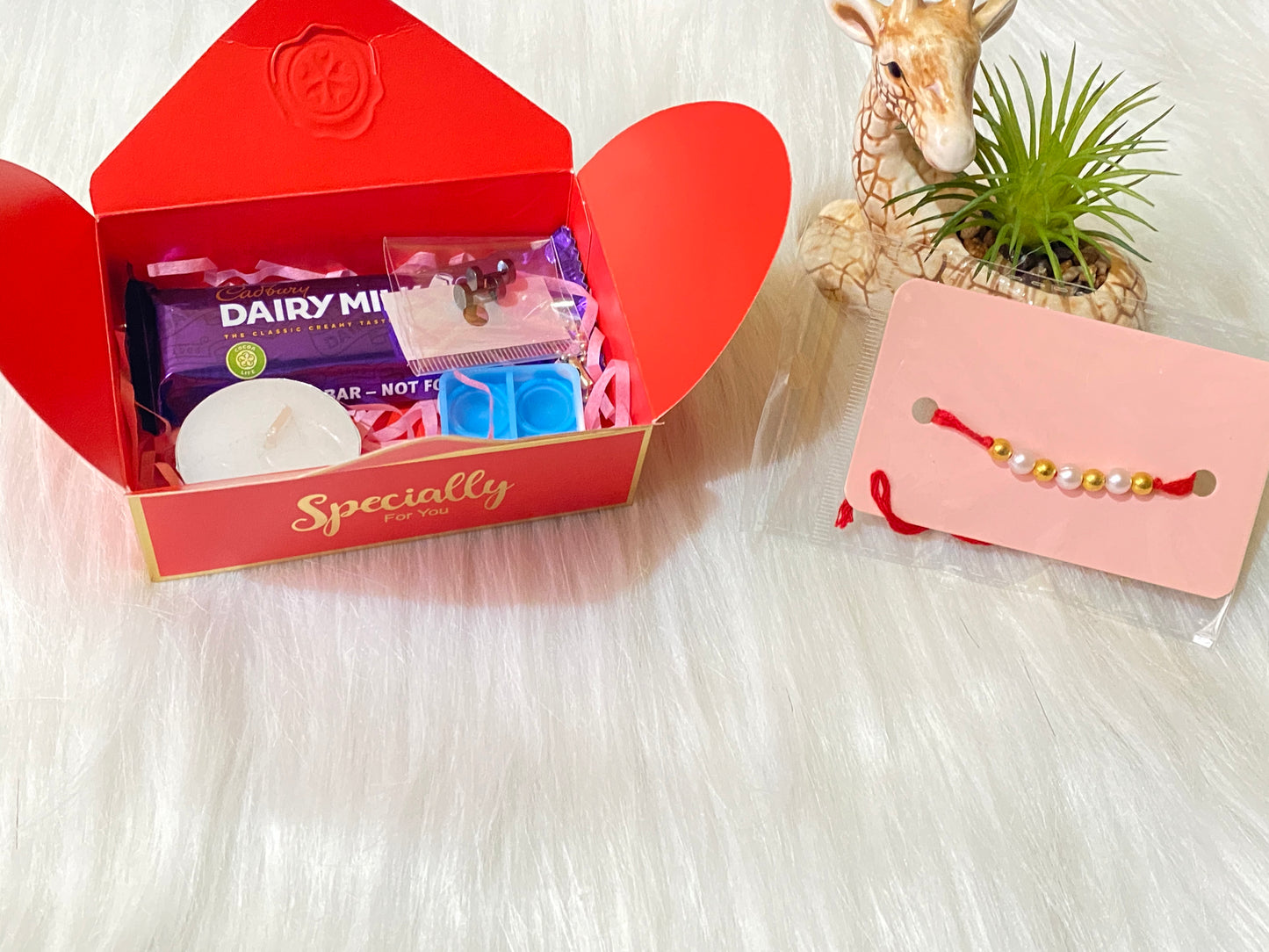 🎁 Mini Rakhi Gift Hamper – Customizable & Adorable!