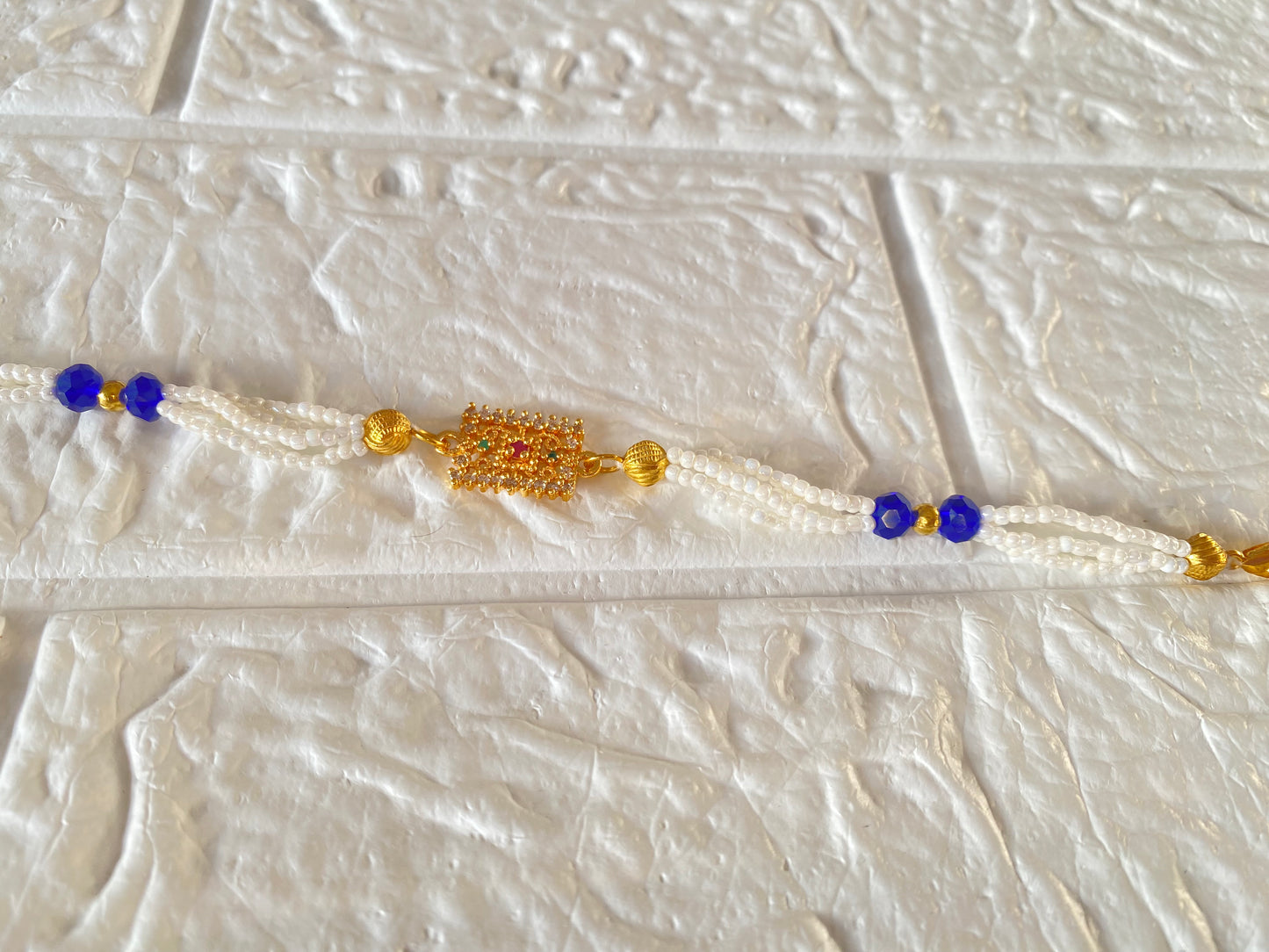 Beautiful beaded Handmade Rakhi