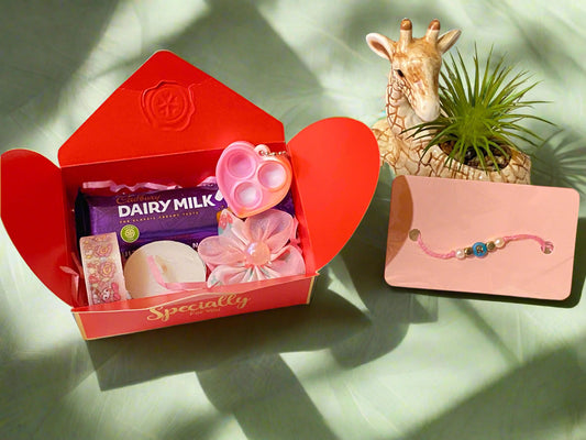 🎁 Mini Rakhi Gift Hamper – Customizable & Adorable!