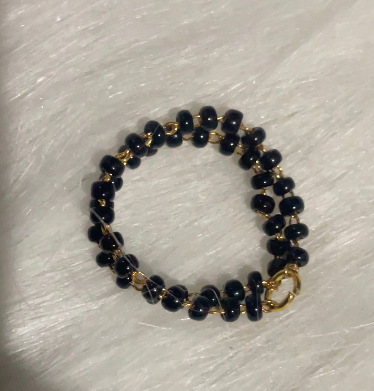 Double layered Mangalsutra Ring