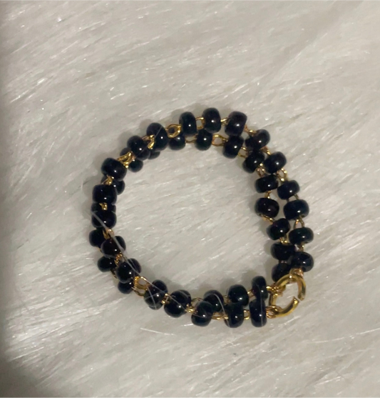 Double layered Mangalsutra Ring