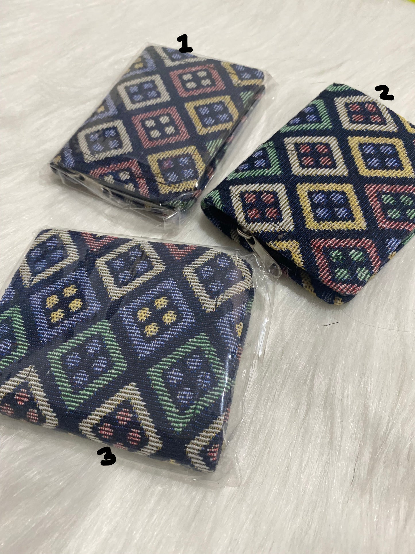 Handmade Woven Coin Purse – Unique Designs & Colours Available