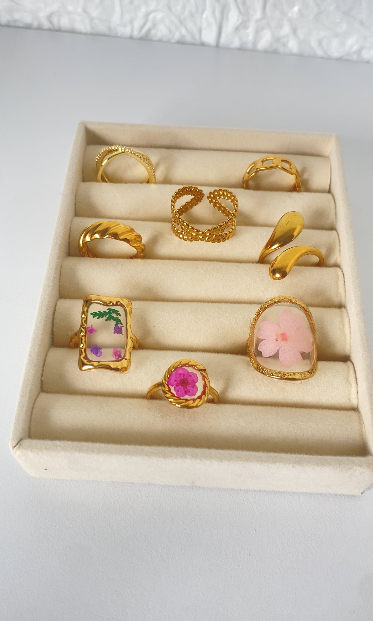 Stainless Steel Adjustable Ring Collection – 8 Unique Styles