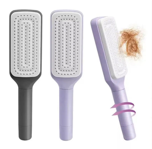 Self-Cleaning Hair Brush – One-Click Hair Removal Paddle Brush