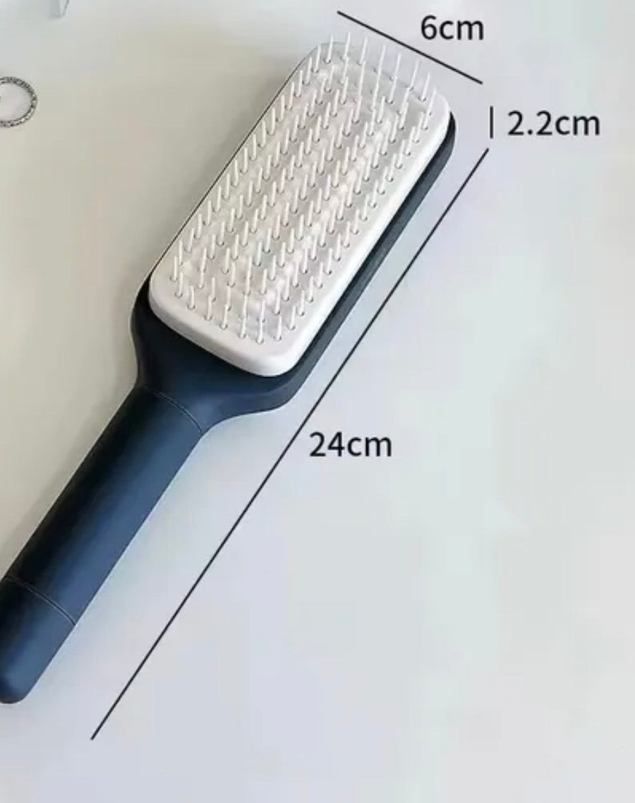 Self-Cleaning Hair Brush – One-Click Hair Removal Paddle Brush