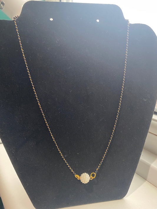 Minimalist bead Mangalsutra